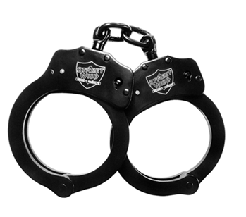 Streetwise Black Solid Steel Handcuffs